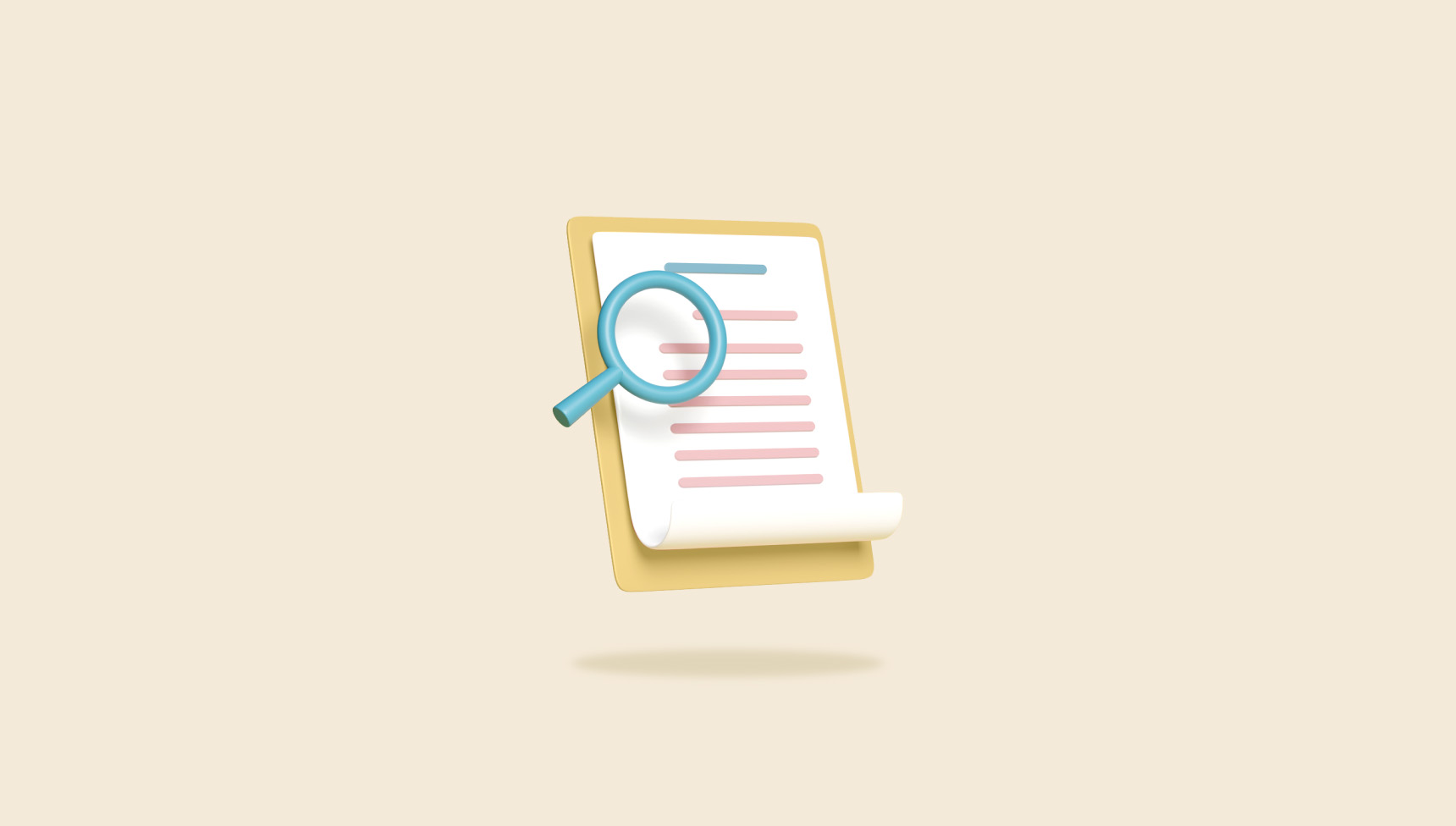 checklist with magnifying glass