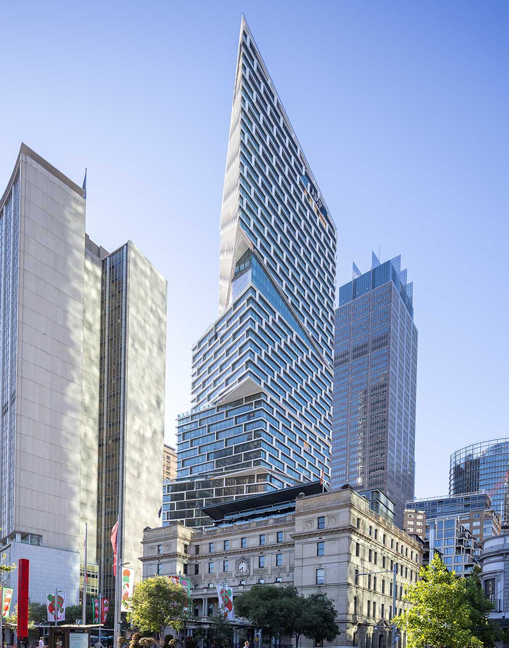 Quay Quarter Tower from street view looking up