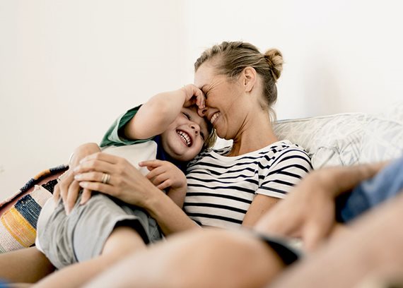  Mother and son