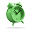 Alarm clock green