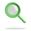 Magnifier green 3D