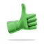 Thumbs up green